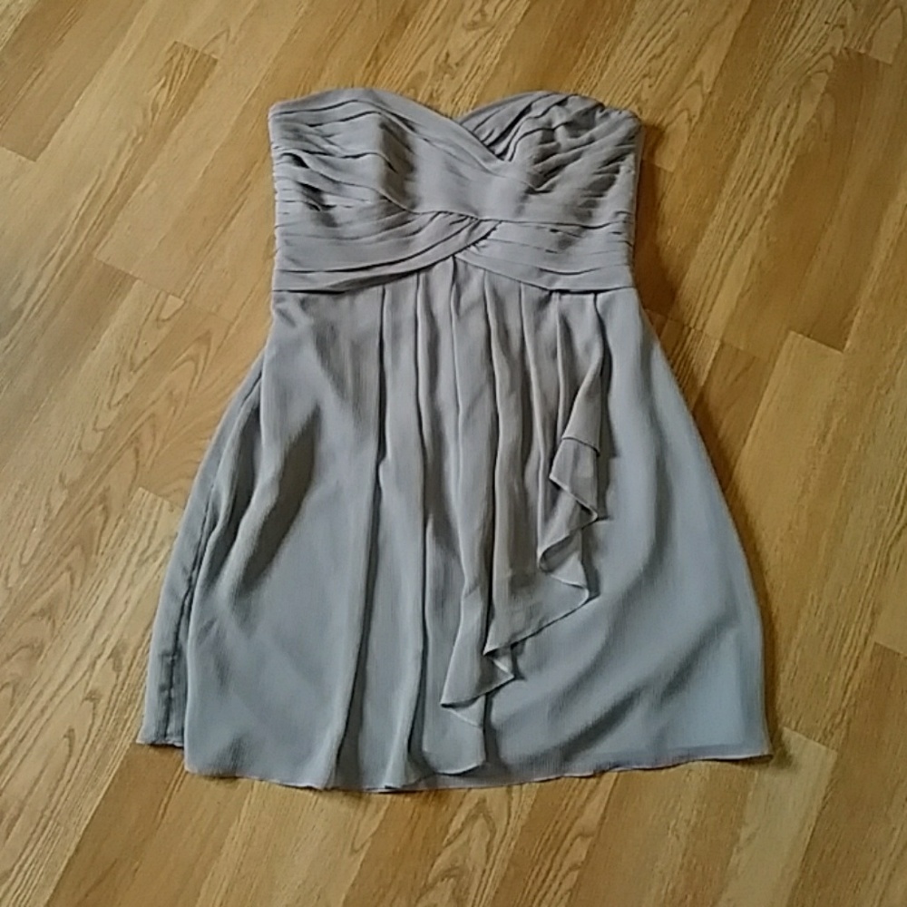 Grey tube top dress